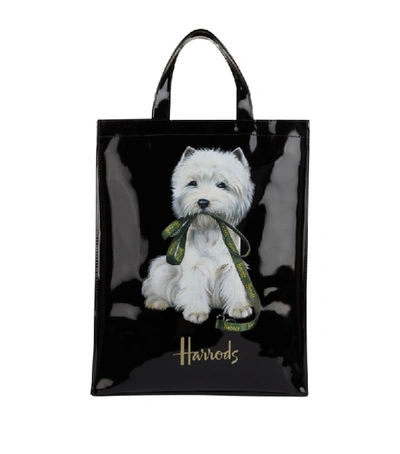 Shop Harrods Medium Westie Shopper Bag In Black