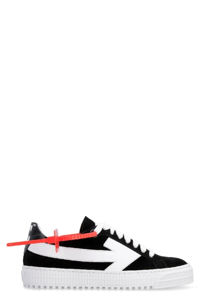 Shop Off-white Suede Sneakers In Black
