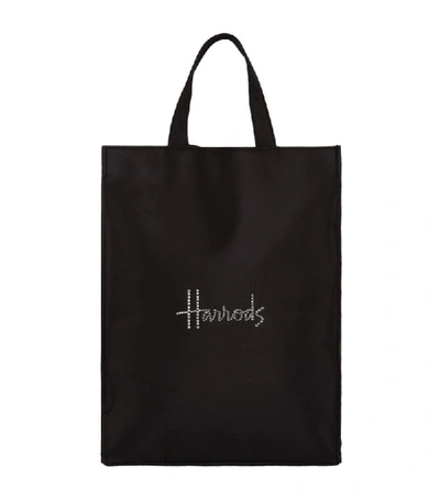 Shop Harrods Medium Swarovski Shopper Bag In Black