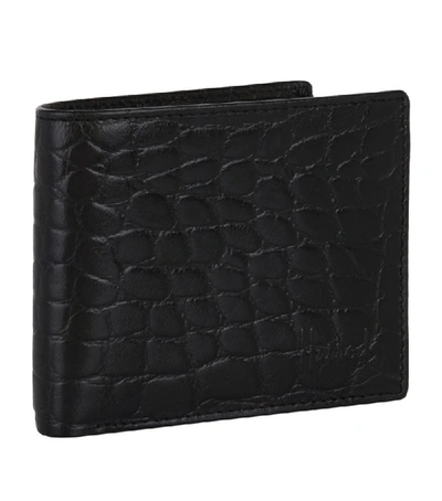 Shop Harrods Crocodile-embossed Leather Bilfold Wallet