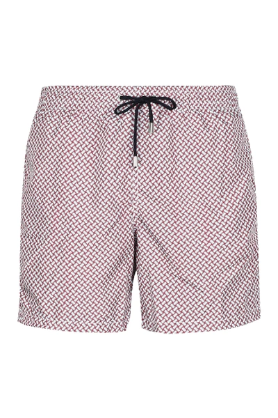 Shop Drumohr Printed Swim Shorts In Multicolor