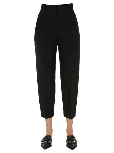 Shop Alexander Mcqueen Pants With Pinces In Nero