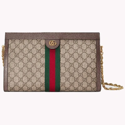 Shop Gucci Shoulder Bag, In Beige