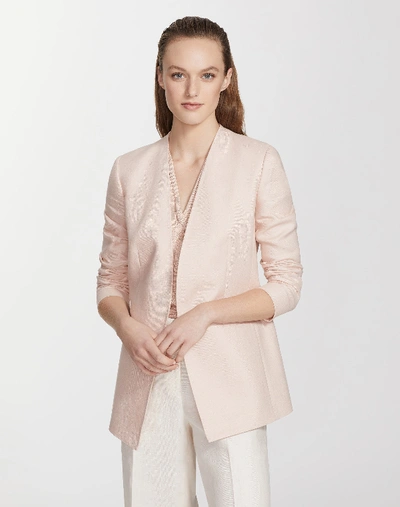Shop Lafayette 148 Lavish Linen Miranda Jacket In Pink