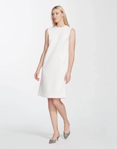 Shop Lafayette 148 Petite Nouveau Crepe Polly Dress In White