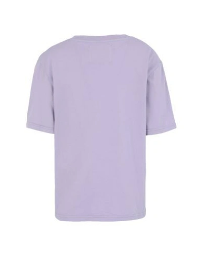 Shop Jeanerica T-shirts In Lilac