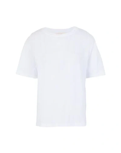 Shop Jeanerica Woman T-shirt White Size L Organic Cotton