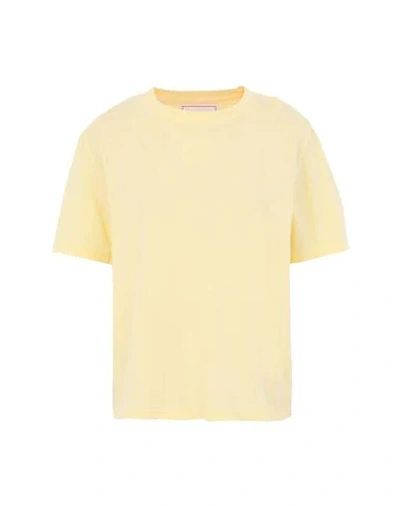 Shop Jeanerica T-shirts In Yellow