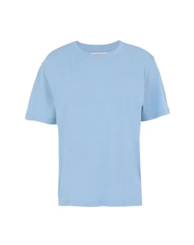 Shop Jeanerica T-shirts In Sky Blue