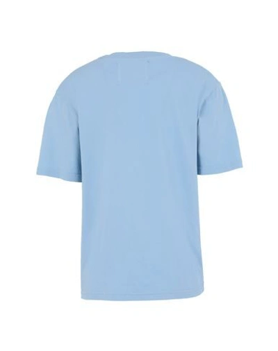 Shop Jeanerica T-shirts In Sky Blue