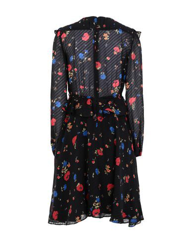 The Kooples Floral-print Peplum Silk Mini Dress In Bla01 | ModeSens
