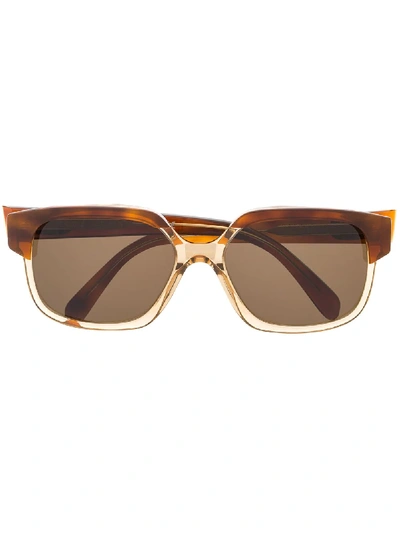 Shop Celine Maillon Triomphe Sunglasses In Brown