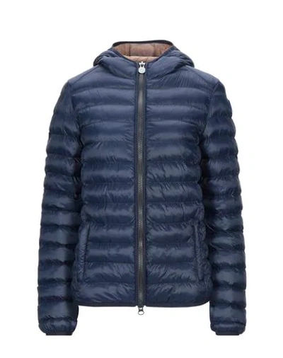 Shop Invicta Synthetic Down Jackets In Dark Blue
