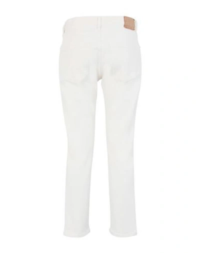 Shop Jeanerica Woman Jeans White Size 29w-32l Organic Cotton, Elastane