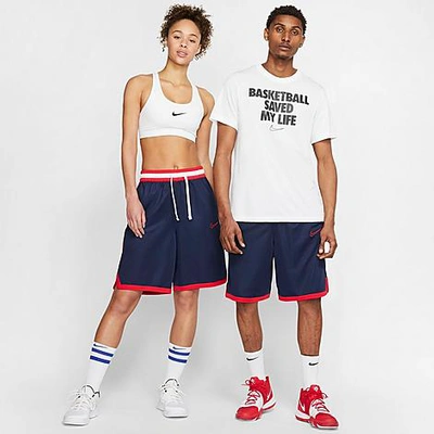 Shop Nike Men's Dri-fit Elite Basketball Shorts In Blue