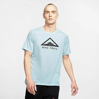 Shop Nike Men's Rise 365 Trail T-shirt In Blue