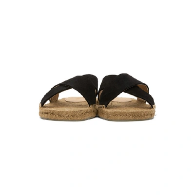 Shop Castaã±er Castaner Black Kristian T Sandals In 100 Negro