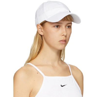 Shop Nike White Nsw Futura Classic Cap In 101 Wh/blk