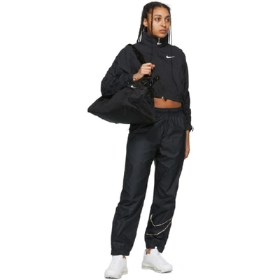 Shop Nike Black Sportswear Swoosh Jacket In 010 Black