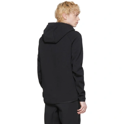 Shop Nike Black Nsw Tech Zip Hoodie In 010 Black/b