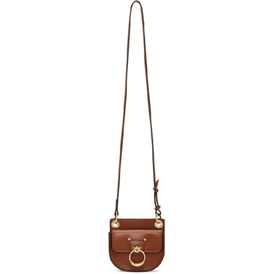 Shop Chloé Brown Mini Tess Bag In 27s Sepia B