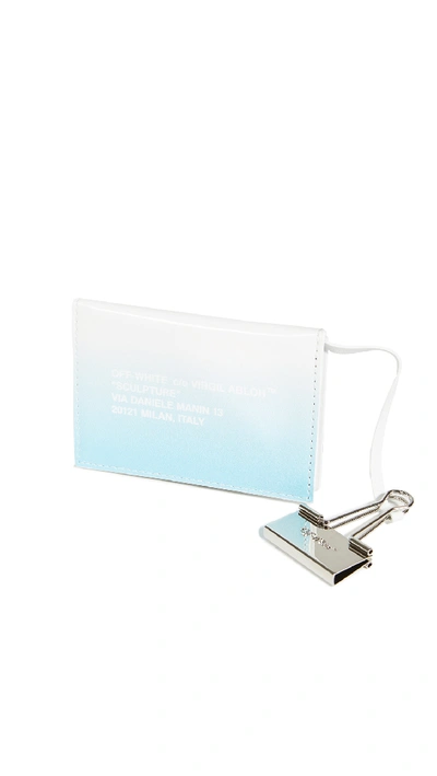 Shop Off-white Degrade Card Holder In Light Blue