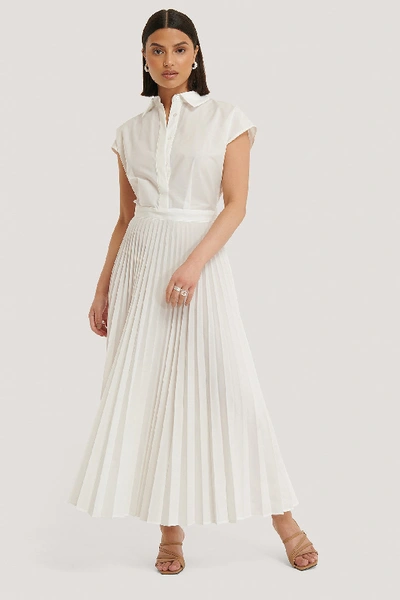 Shop Mango Miri Dress - Offwhite In Off White