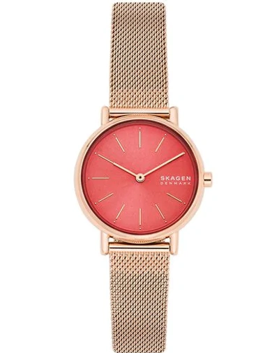 Shop Skagen Wrist Watch In Copper