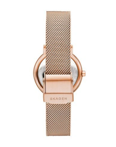 Shop Skagen Wrist Watch In Copper