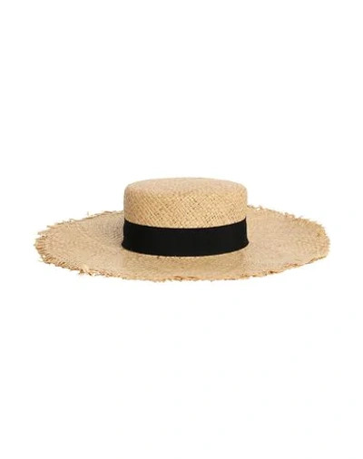 Shop 8 By Yoox Woman Hat Sand Size M Straw In Beige