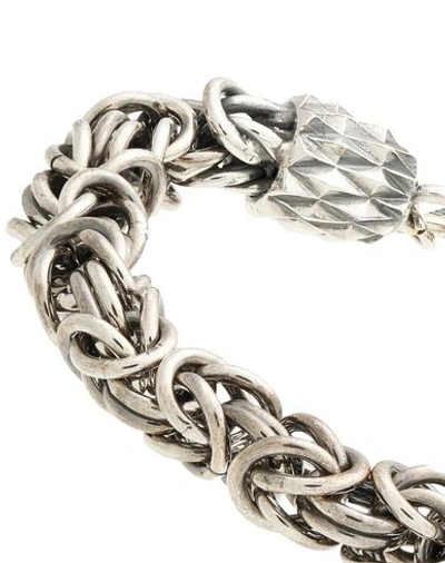 Shop Emanuele Bicocchi Bracelets In Silver