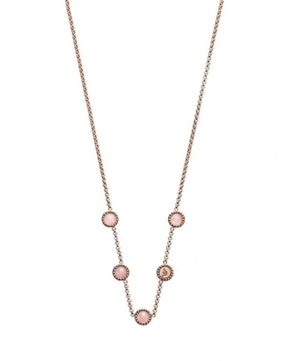 Shop Emporio Armani Necklaces In Copper