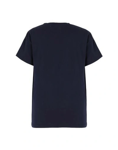 Shop Jeanerica T-shirts In Dark Blue