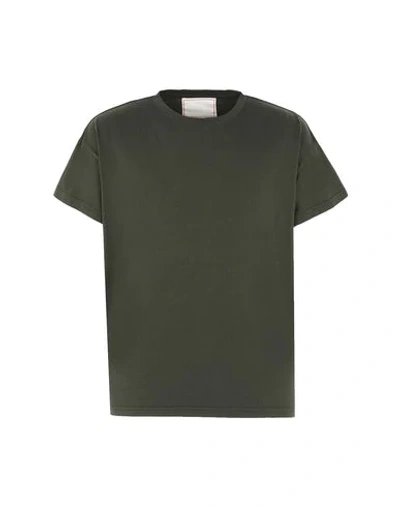 Shop Jeanerica T-shirts In Military Green
