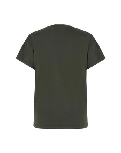 Shop Jeanerica T-shirts In Military Green