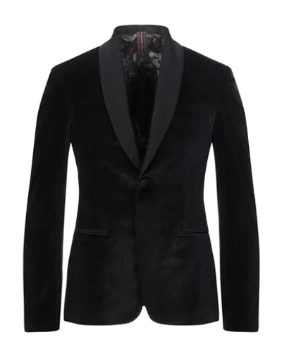 Shop Alessandro Dell'acqua Man Blazer Black Size 40 Polyester