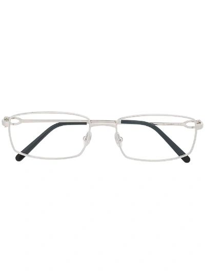Shop Cartier Ct0055o 006 Rectangle-frame Glasses In Black