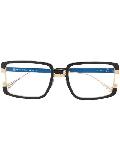 Shop Anna-karin Karlsson Rectangular Frame Glasses In Black