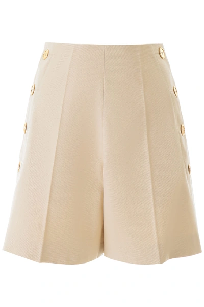 Shop Patou Iconic Shorts In Vanilla (beige)