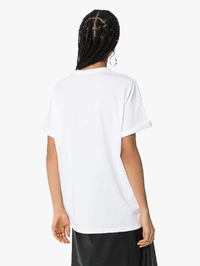 Shop Christopher Kane Naturotica Print Cotton T-shirt In White