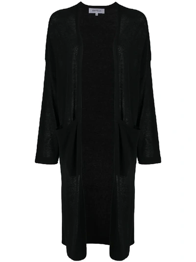 Shop Enföld Lightweight Long Cardigan In Black