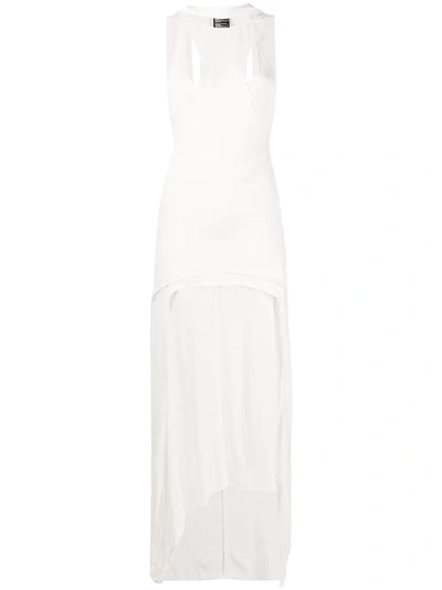 Shop Ann Demeulemeester Reconstructed Layered Dress In White