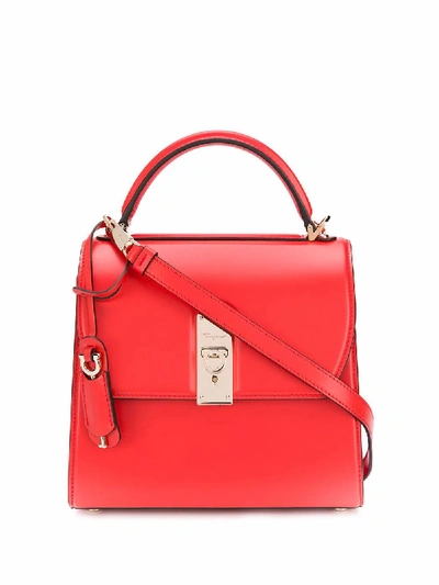 Shop Ferragamo Red Leather Handbag
