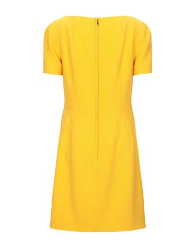 Shop Dolce & Gabbana Short Dress In Yellow