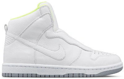 Pre-owned Nike Dunk Lux Sacai White (women's) In White/wolf Grey-volt-white