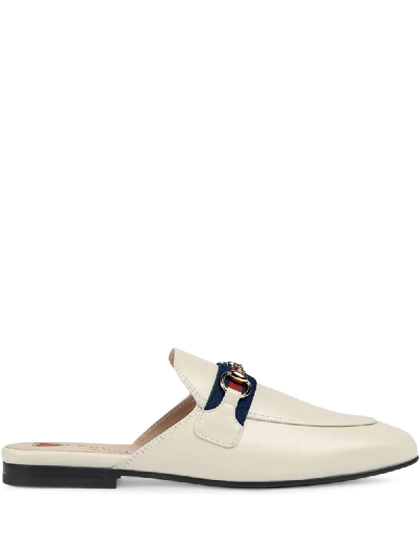 gucci leather princetown slippers