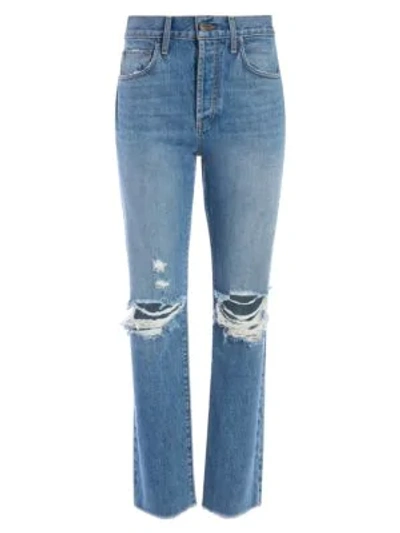 Shop Alice And Olivia Amazing High-rise Boyfriend Jeans In Not Yours