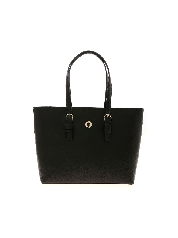 tommy hilfiger black tote bag