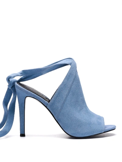 Shop Kendall + Kylie Evelyn Suede Sandals In Light Blue