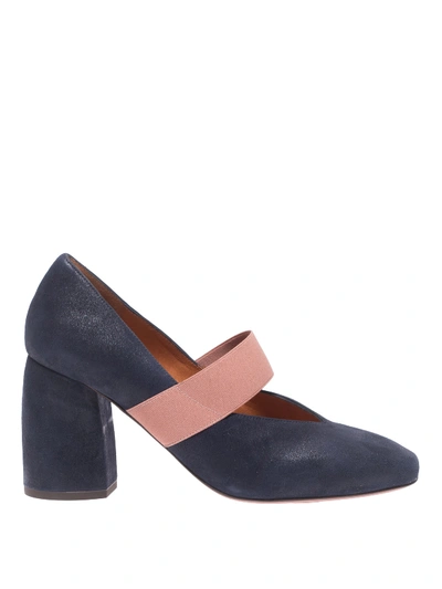 Shop Chie Mihara Seiko Leather Court Shoes In Blue